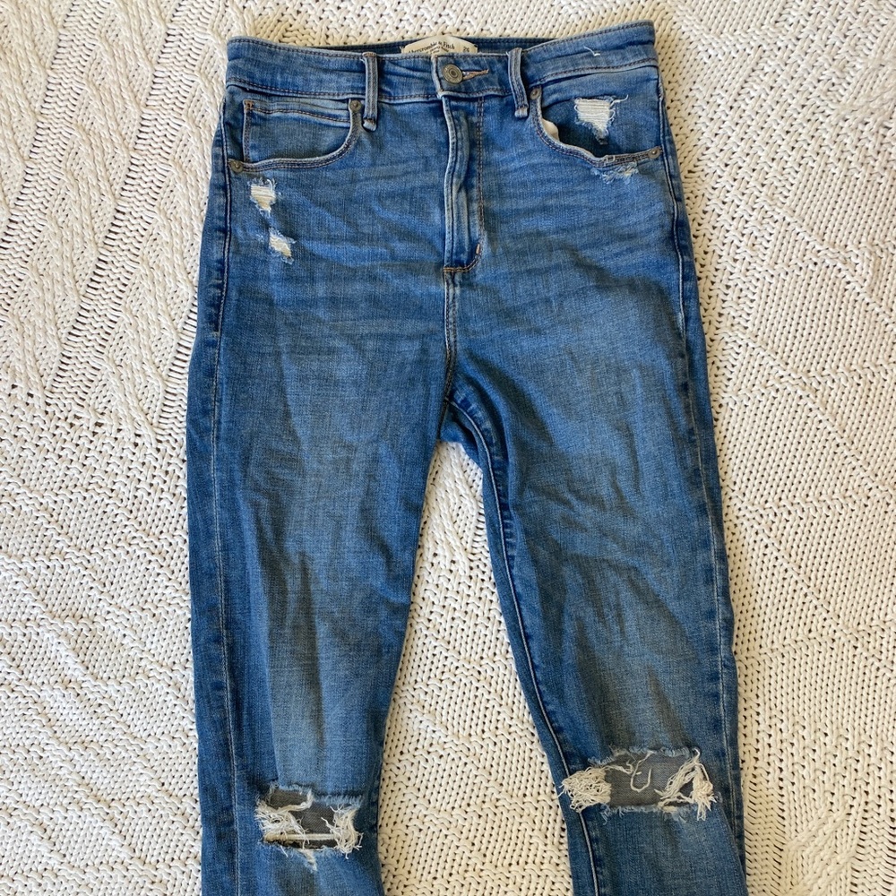 Abercrombie Super Skinny Ankle High Rise Jeans size 26/2